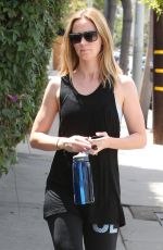 EMILY BLUNT Heading to a Gym in West Hollywood 08/05/2015