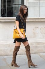 EMILY RATAJKOWSKI Out And About in London 08/10/2015