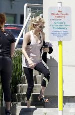 EMMA ROBERTS Leaves a Gym in New Orleans 08/26/2015