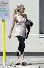 EMMA ROBERTS Leaves a Gym in New Orleans 08/26/2015