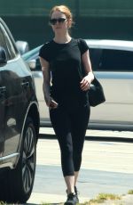 EMMA STONE Leaves a Gym in Los Angeles 08/28/2015