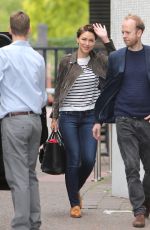 EMMA WILLIS Arrives at ITV Studios in London 08/17/2015