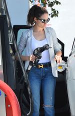 EMMY ROSSUM at a Gas Station in West Hollywood 07/31/2015