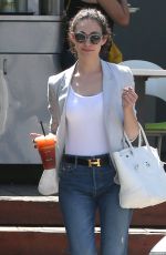 EMMY ROSSUM at a Gas Station in West Hollywood 07/31/2015