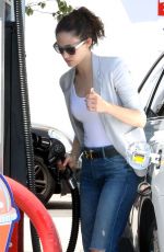 EMMY ROSSUM at a Gas Station in West Hollywood 07/31/2015