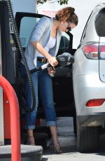 EMMY ROSSUM at a Gas Station in West Hollywood 07/31/2015