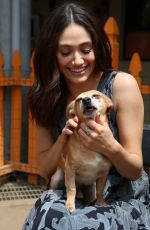 EMMY ROSSUM at Microsoft and Best Friends Animal Society Upgrade Your World Event in Los Angeles