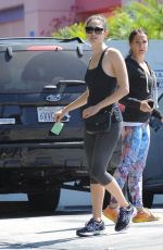 EMMY ROSSUM in Tights Arrives at a Gym in West Hollywood 08/24/2015