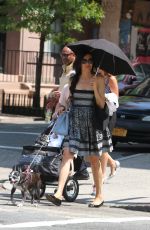 FAMKE JANSSEN Out and About in New York 08/24/2015