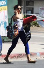 FREIDA PINTO Heading to Yoga Class in Beverly Hills 07/31/2015
