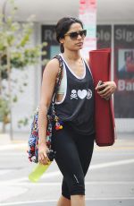 FREIDA PINTO Leaves a Yoga Class in Beverly Hills 08/03/2015