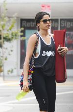 FREIDA PINTO Leaves a Yoga Class in Beverly Hills 08/03/2015