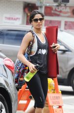 FREIDA PINTO Leaves a Yoga Class in Beverly Hills 08/03/2015