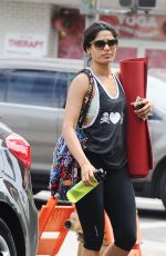 FREIDA PINTO Leaves a Yoga Class in Beverly Hills 08/03/2015