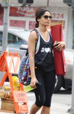 FREIDA PINTO Leaves a Yoga Class in Beverly Hills 08/03/2015