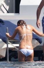GERI HALLIWELL in Bikini at a Boat in St. Tropez 08/10/2015