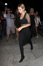 GIGI HADID at Toca Madera Restaurant in West Hollywood 07/31/2015