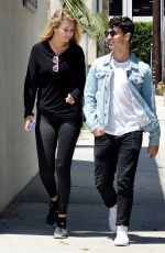 GIGI HADID in Tights Out and About in Los Angeles 08/10/2015