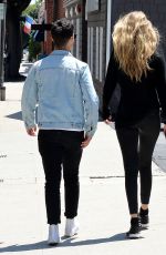 GIGI HADID in Tights Out and About in Los Angeles 08/10/2015