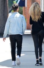 GIGI HADID in Tights Out and About in Los Angeles 08/10/2015