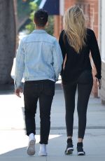 GIGI HADID in Tights Out and About in Los Angeles 08/10/2015