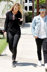 GIGI HADID in Tights Out and About in Los Angeles 08/10/2015