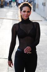 HALLE BERRY Arrives at Jimmy Kimmel Live