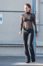 HALLE BERRY Arrives at Jimmy Kimmel Live