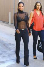HALLE BERRY Arrives at Jimmy Kimmel Live