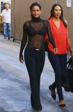HALLE BERRY Arrives at Jimmy Kimmel Live