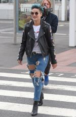 HALSEY Arrives at Heathrow Airport in London 08/04/2015