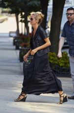 HEIDI KLUM Leaves Her Residence in West Village 08/25/2015
