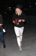 HILARY DUFF Arrives at Taylor Swift