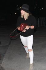 HILARY DUFF Arrives at Taylor Swift
