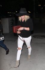 HILARY DUFF Arrives at Taylor Swift
