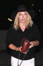 HILARY DUFF Arrives at Taylor Swift