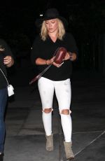 HILARY DUFF Arrives at Taylor Swift