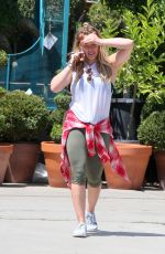 HILARY DUFF in Leggings Out and About in West Hollywood 08/05/2015