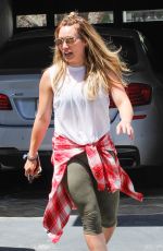 HILARY DUFF in Leggings Out and About in West Hollywood 08/05/2015