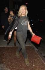 HILARY DUFF Leaves Warwick Night Club in Hollywood 08/21/2015