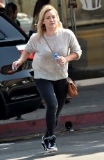 HILARY DUFF Out and About in Los Angeles 08/21/2015