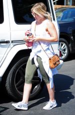 HILARY DUFF Out and About in West Hollywood 08/20/2015