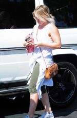 HILARY DUFF Out and About in West Hollywood 08/20/2015