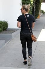 HILARY DUFF Out and About in West Hollywood 08/26/2015