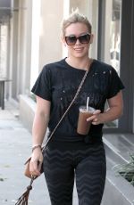 HILARY DUFF Out and About in West Hollywood 08/26/2015