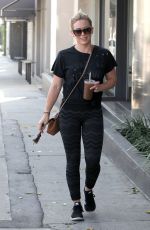 HILARY DUFF Out and About in West Hollywood 08/26/2015