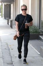 HILARY DUFF Out and About in West Hollywood 08/26/2015