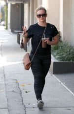 HILARY DUFF Out and About in West Hollywood 08/26/2015