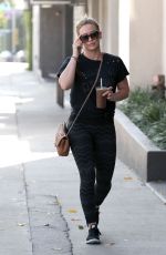 HILARY DUFF Out and About in West Hollywood 08/26/2015