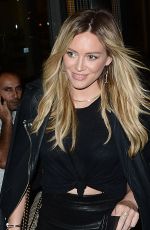 HILARY DUFF Out for Dinner in West Hollywood 08/04/2015